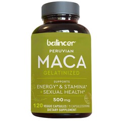 Peruvian Maca Capsules 500mg Support Energy and Stamina