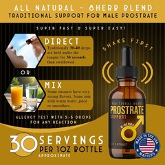 Prostrate Health Support Supplement EASY Liquid Drops Tincture Male Wellness USA