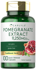 Pomegranate Extract Capsules | 11,250 mg | 100 Count | Non-GMO | by Carlyle