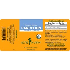 Herb Pharm Dandelion Alcohol-Free, Cleanse & Detoxify, 4 Fluid Ounces