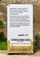 Wild & Organic SARSAPARILLA ROOT 1000mg 90Caps – Skin & Detox Support Exp 03/27