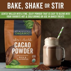Cacao En Polvo Organico, 2 Libras – Cacao En Polvo Sin Azucar Con Rico Chocol…