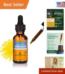 1 Fl Oz Certified Organic Dandelion Extract – Detoxifying Alcohol-Free Glycerite