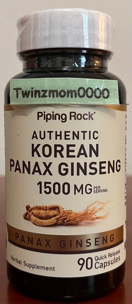 Korean Panax Ginseng 1500mg 90 Capsules