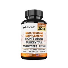 Mushroom complex Capsules-10 in 1 Blend-Nootropic Complex – Brain, Energy, Focus