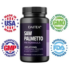 120 Pill Saw Palmetto Blend Reduces Frequent Urination Supports Prostate Health