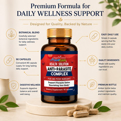 Parasite Cleanse & Detox Intestinal Herbal Dietary Capsule Pills Digestion 190cp