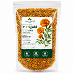 Dried Marigold Flower Petals Tagetes erecta Natural Herbal Tea Premium Sri Lanka