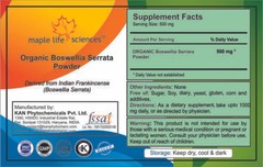 ORGANIC Boswellia Serrata Powder (Indian frankincense) Pure & High Quality