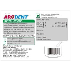 Arodent Ayurvedic gum paint For Teeth, Swollen, Spongy & Bleeding Gums – 10ml