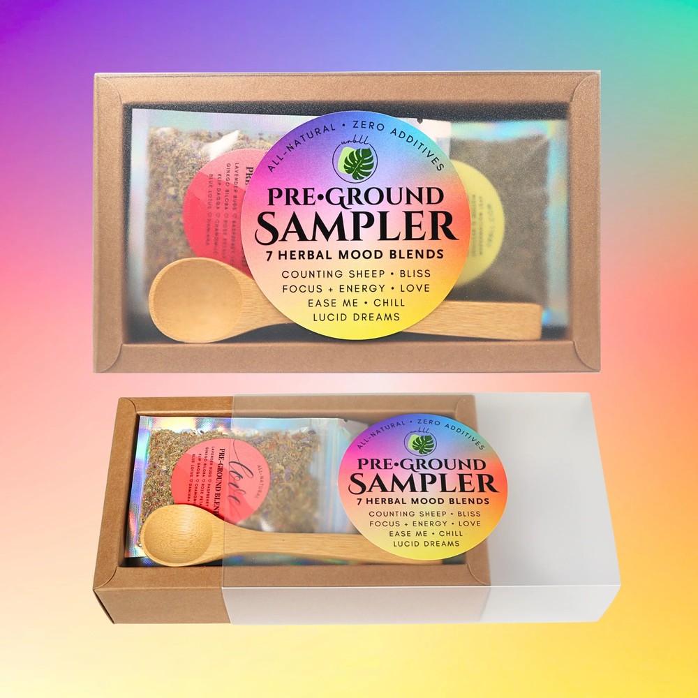 Pre-Ground Sampler Gift Box • 7 All-Natural Botanical Blends
