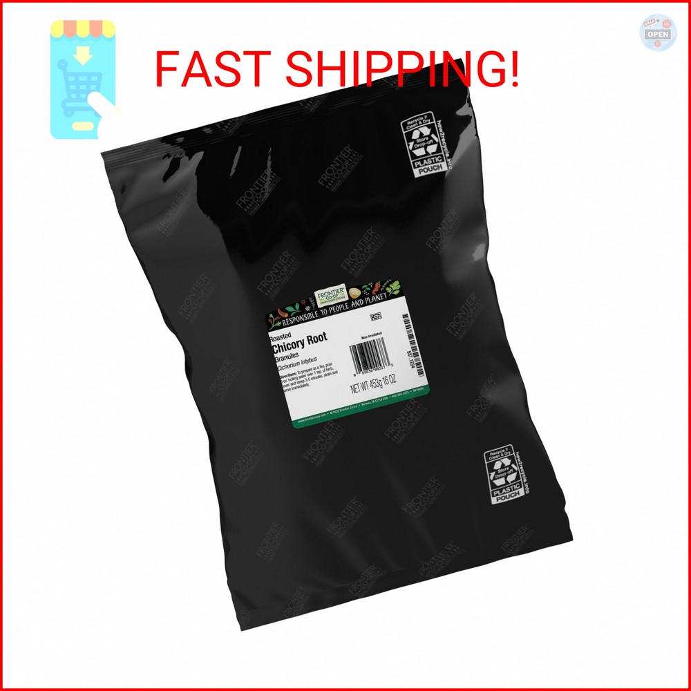 Frontier Co-op Roasted Chicory Root Granules 1lb – Chicory Root Coffee Substitut