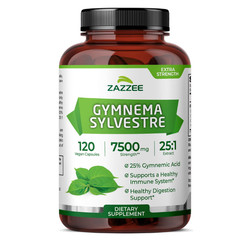 Gymnema Sylvestre 25:1 Extract, 7500 mg Strength, 25% Gymnemic Acid