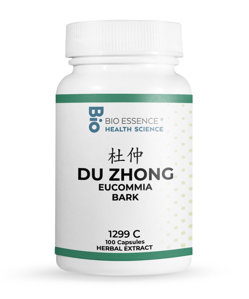 1299C Du Zhong, Eucommia Bark (Raw), 100 Capsules/bottle, 2 Bottles
