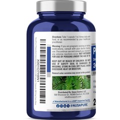 NusaPure Polypodium Leucotomos Extract 2400mg 200 Veggie Capsules