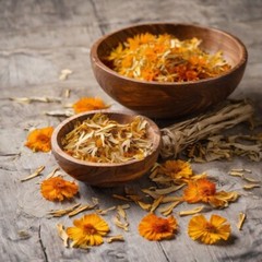 Calendula Flower Petals 100% Natural Dried Apothecary Herbal Herbalism 2oz USA