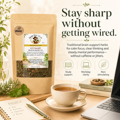 BRAIN TEA Get Smart with better memory, focus, intelligence by master herbalist