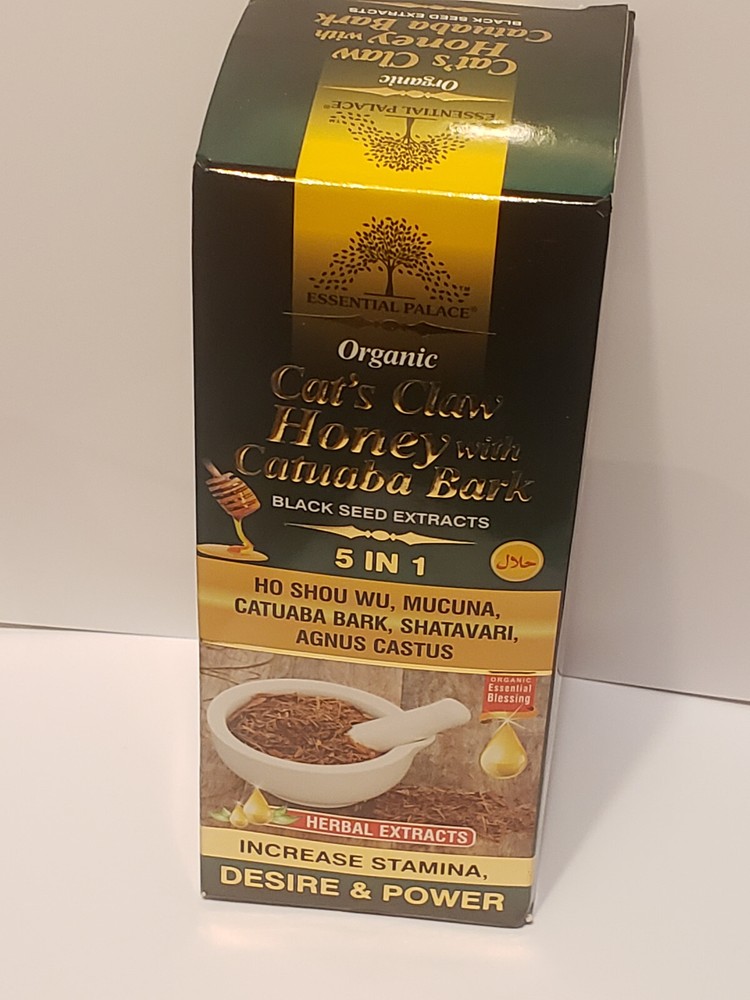 Essential Palace Cat’s Claw Honey With Catuaba Bark 5 In 1(Sexual Booster) 16oz.