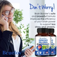 Ginkgo Biloba Extract 100mg Capsules Support Memory Concentration Healthy Brain