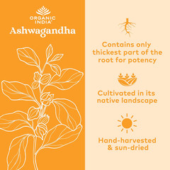 Organic India Ashwagandha Capsules – Organic Ashwagandha Supplement – Vegan Ashw