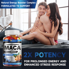 MACA Male Enhancement Bigger Thicker Stronger Sex Pills Boost for man 60 Gummies
