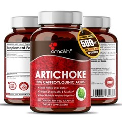 Artichoke Leaf Extract 20% Caffeoylquinic Acid 500mg Capsules – 90 Count – Liver