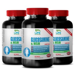 collagen supplement – Glucosamine & MSM 3200mg – arthritis support – 3 Bottles