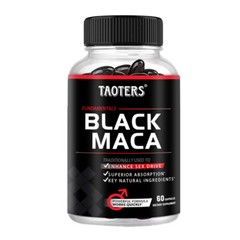 Black Maca – High Strength Maca 1000mg – 30 to 120 Vegan Capsules