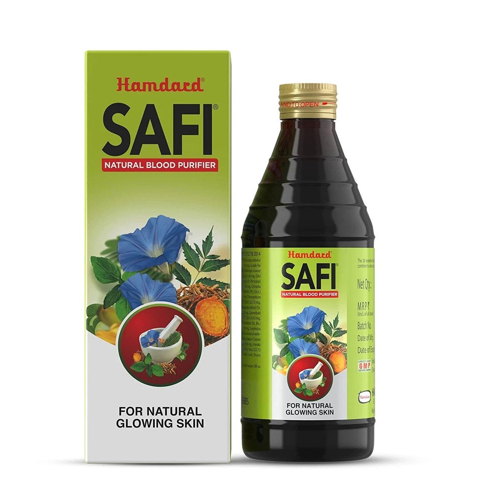 Hamdard Safi Blood Purifier Syrup Pimple Free Glowing Skin 100 ML