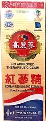 KOREAN 6 Years RED GINSENG EXTRACT Food Supplement 30g * 3(90g)