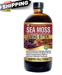 Al Riyan Wild Crafted Sea Moss Living Bitter with Bladderwrack & Burdock Root