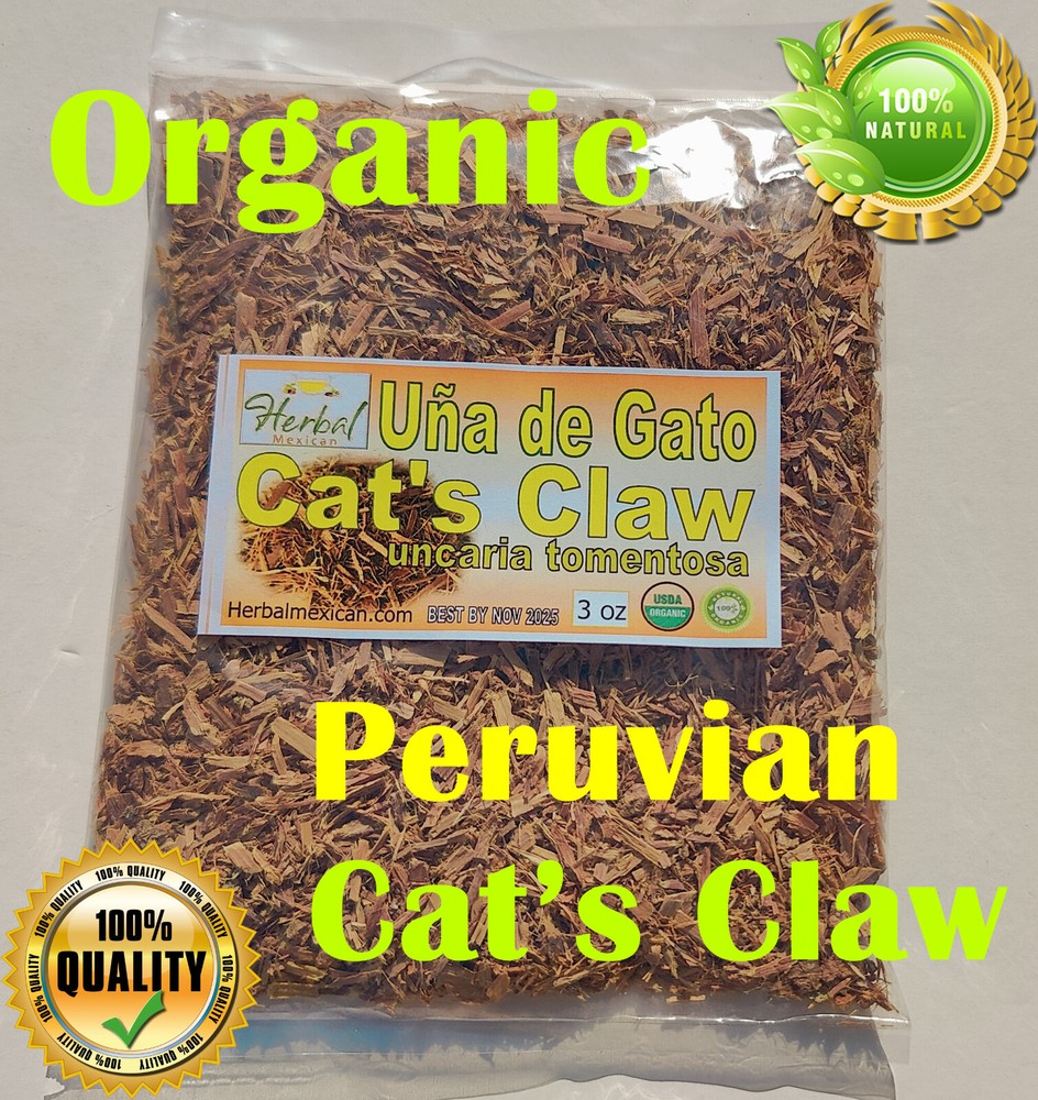 Cat’s claw (Uncaria tomentosa) Peruvian cat’s claw 100% Natural 3oz !!!