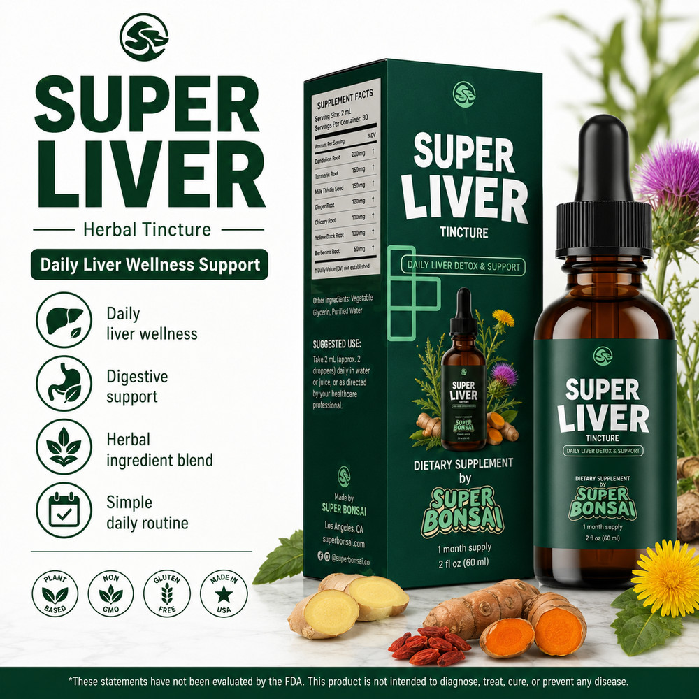 Liver Support Herbal Tincture Drops Milk Thistle Dandelion Turmeric 2 fI oz
