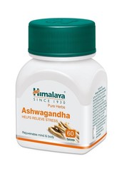 10 x Pack Himalaya Wellness Pure Herbs Ashwagandha General Wellness 60 Tabs Each