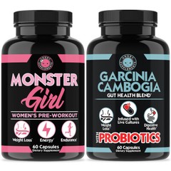 Monster Girl and Garcinia Cambogia- Probiotics Combo, 2-PK