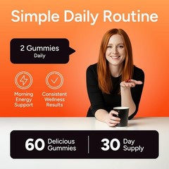 Sugar-Free Himalayan Shilajit Gummies for 60 Count (Pack of 1), Dark Orange