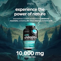 Thinbi Pure Himalayan Shilasjit Capsules with Fulvic Acid 90 Count (Pack of 1)