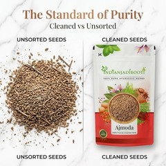 IndianJadiBooti Ajmoda Seeds (Apium Graveolens) Celery Seeds – 400 GRAMS