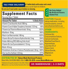 Nature Made Stress B Complex with Vitamin C and Zinc, B Complex Vitamins for Wom