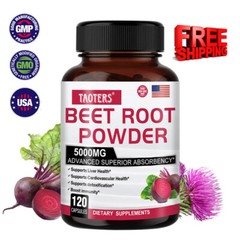 Beet Root Powder 5000mg Supports Blood Circulation and Immune System Health