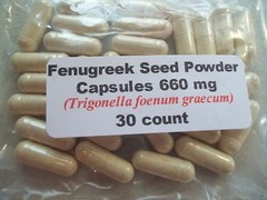 Fenugreek Seed Powder Capsules (Trigonella foenum-graecum) 660mg 30 count