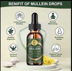GreenPeople Super Concentrated Mullein Leaf Extract Liquid Drops Vegan 2 fl oz
