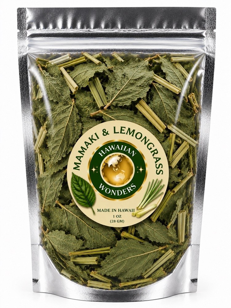 Mamaki & Lemongrass Herbal Tea Blend | Caffeine-Free Loose Leaf | Made in Hawaii