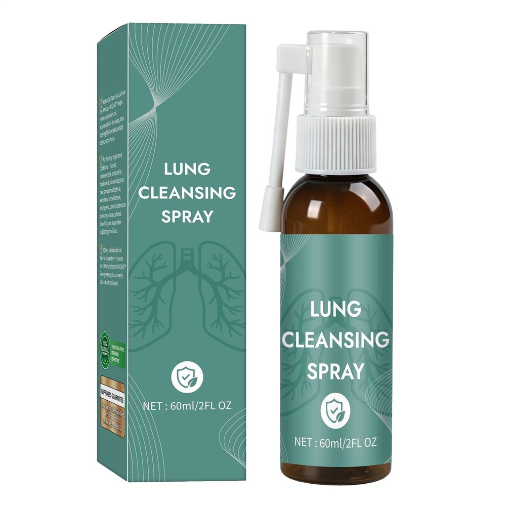 Lung Cleansing Spray 60ml Respiratory Soothing Solution Lung Cleaner