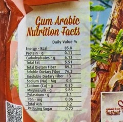 6X ELNASR Instant Gum Arabic 150 gm Acacia Gum Powder Natural100% Sudan صمغ عربي