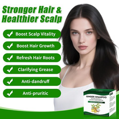 Ginger & Tea Tree Bar Shampoo and Conditioner, for anti Hair Loss, Promote Hair