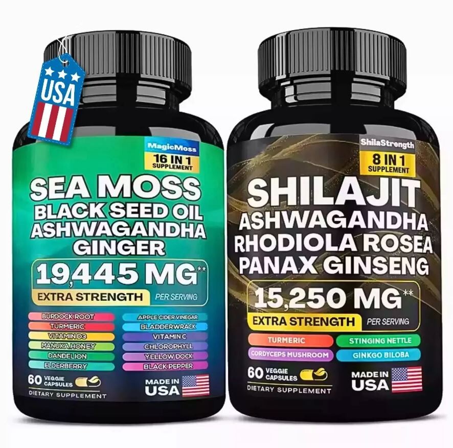 Dynamic Vitality Bundle – Sea Moss Multivitamin & Shilajit Power Combo US