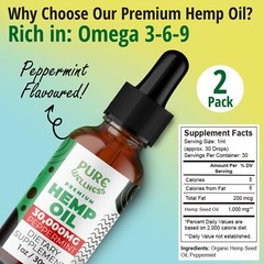 Hemp Seed Oil 30,000mg | Discover the Benefits of Hemp Seed Oil (3-Pack)