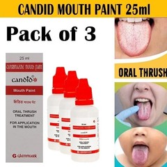 Candid Mouth Paint 25ML treats fungal infections of the mouth ORAL TREATMENT USA