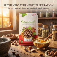 IndianJadiBooti Pure Karanjwa Beej (Latakaranja) Raw Ayurvedic Herbs -250 GRAMS